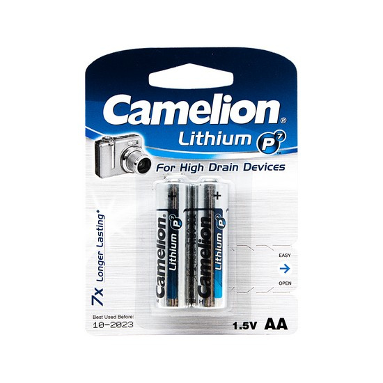 Батарейка CAMELION Lithium P7 FR6-BP2 2 шт. в блистере фото 1