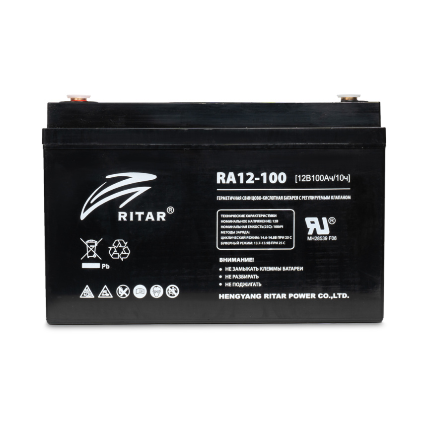 Аккумуляторная батарея Ritar RA12-100 12В 100 Ач фото 2
