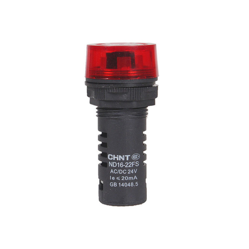 Сигнализатор звуковой CHINT ND16-22FS Φ22 мм красный LED АС220В фото 2