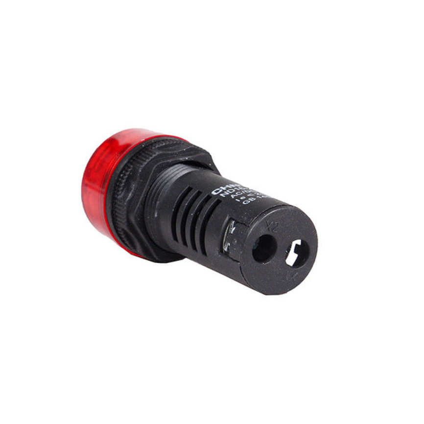 Сигнализатор звуковой CHINT ND16-22FS Φ22 мм красный LED АС220В фото 3