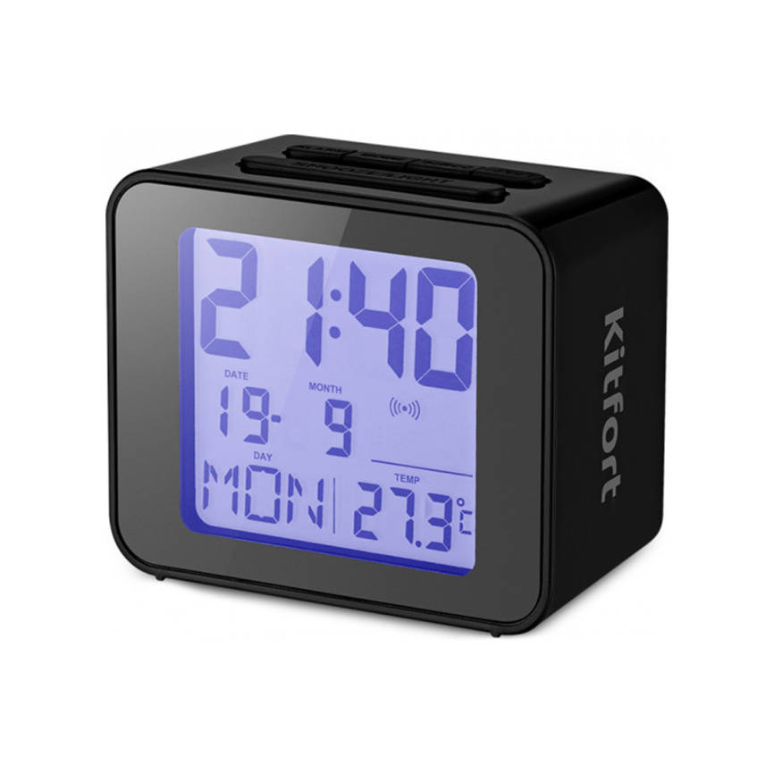 Часы с термометром Kitfort КТ-3303-1 черный фото 1