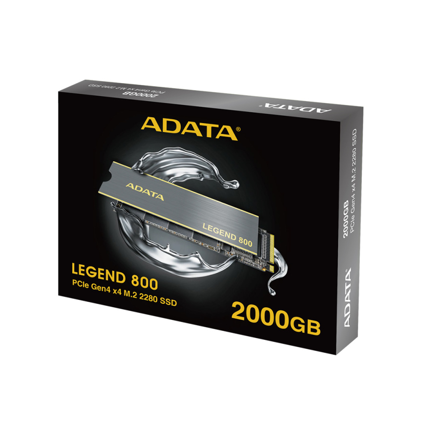 Твердотельный накопитель SSD ADATA LEGEND 800 ALEG-800-2000GCS 2TB PCIe Gen4x4 M.2 фото 3
