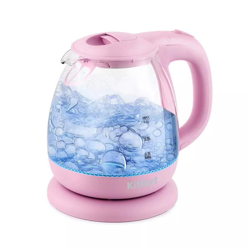 Чайник Kitfort КТ-653-2 розовый фото 1
