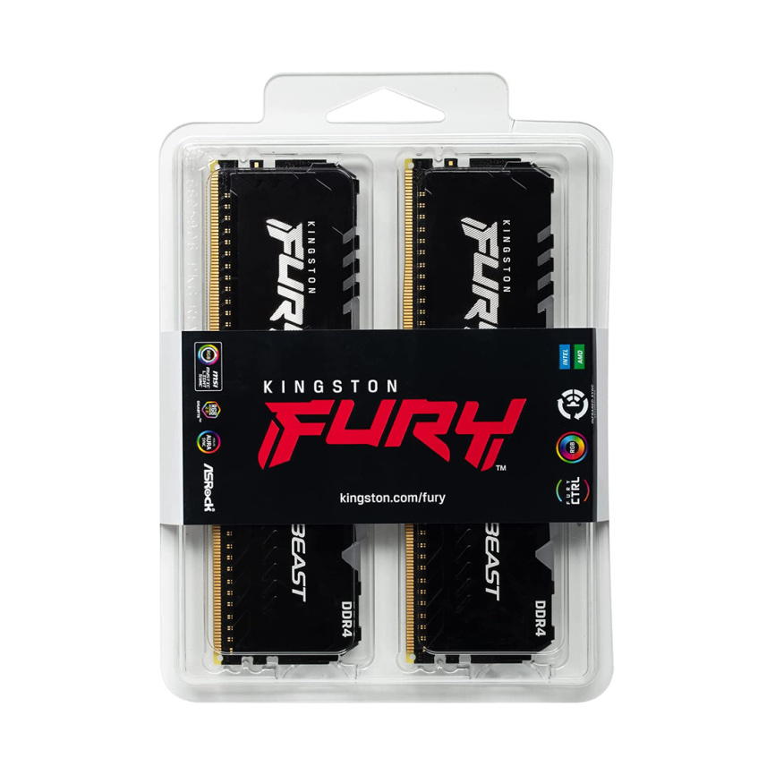 Комплект модулей памяти Kingston FURY Beast RGB KF436C18BBAK2/32 DDR4 32GB (Kit 2x16GB) 3600MHz фото 3