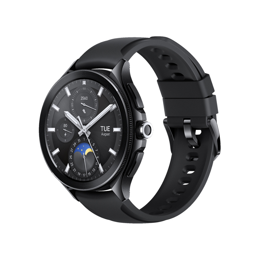 Смарт часы Xiaomi Watch 2 Pro-Bluetooth Black Case with Black Fluororubber Strap фото 1