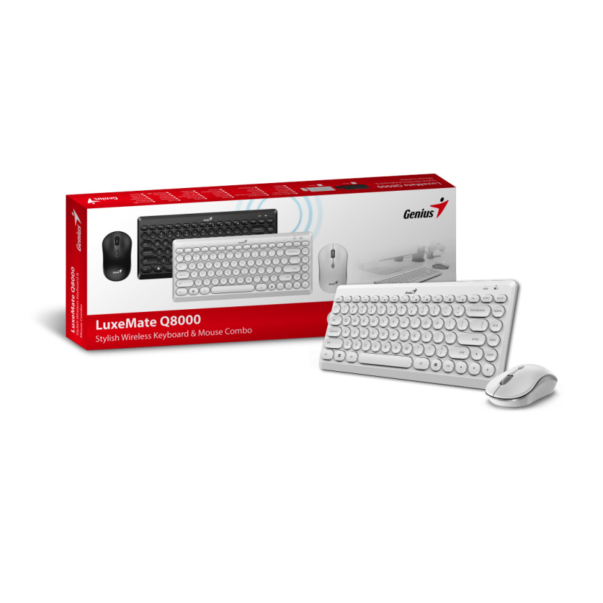 Комплект Клавиатура + Мышь Genius Luxemate Q8000 White фото 3