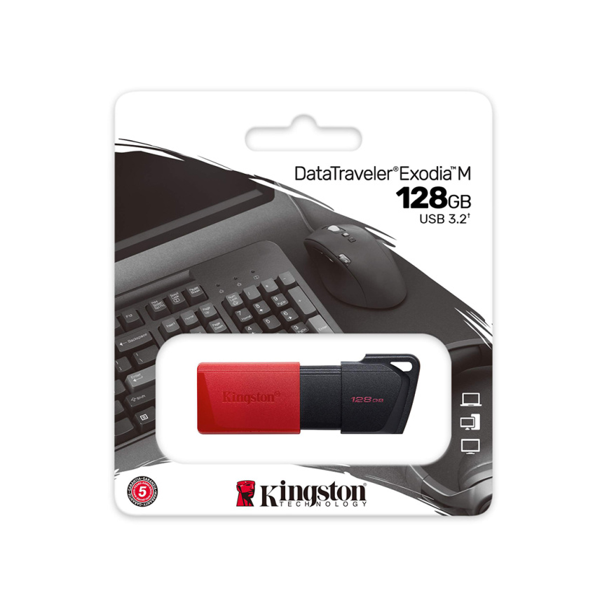 USB-накопитель Kingston DTXM/128GB 128GB Красный фото 3