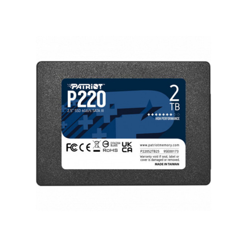 Твердотельный накопитель SSD Patriot Memory P220 P220S2TB25 2000GB SATA III фото 2