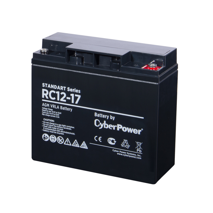 Аккумуляторная батарея CyberPower RC12-17 12В 17 Ач фото 1