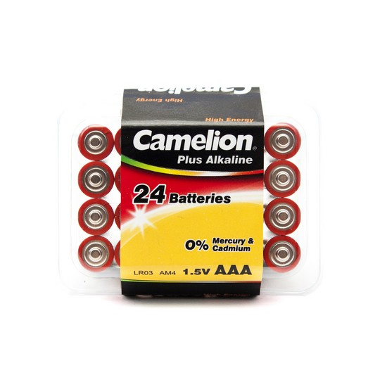 Батарейка CAMELION Plus Alkaline LR03-PB24 24 шт. в упак. фото 1