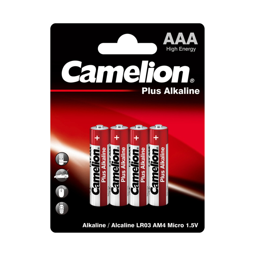 Батарейка CAMELION Plus Alkaline LR03-BP4 4 шт. в блистере фото 1