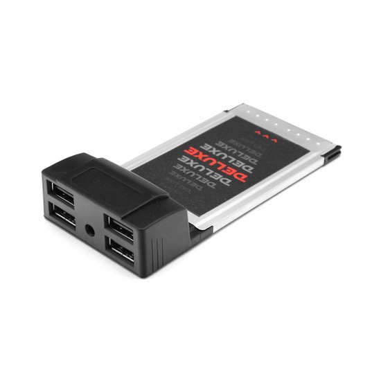 Адаптер Deluxe DLA-UH4 PCMCI Cardbus на USB HUB 4 Порта фото 1