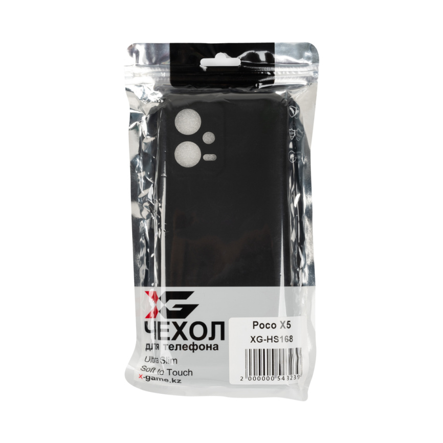 Чехол для телефона X-Game XG-HS168 для Poco X5 Силиконовый Чёрный фото 3