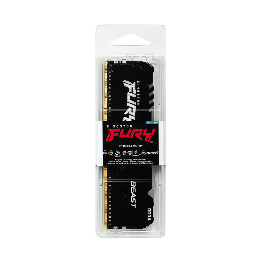 Модуль памяти Kingston FURY Beast Black RGB KF432C16BBA/16 DDR4 16GB 3200MHz фото 3