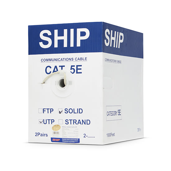Кабель сетевой SHIP D135-2 Cat.5е UTP 30В PVC фото 3