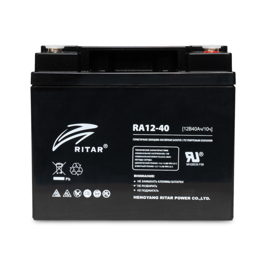 Аккумуляторная батарея Ritar RA12-40 12В 40 Ач фото 2