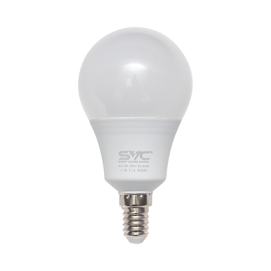 Эл. лампа светодиодная SVC LED G45-11W-E14-6500K, Холодный фото 1