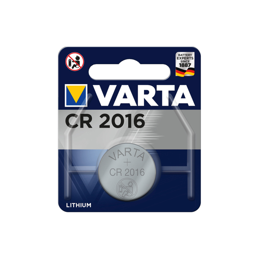 Батарейка VARTA Lithium CR2016 3V 1 шт. в блистере фото 2