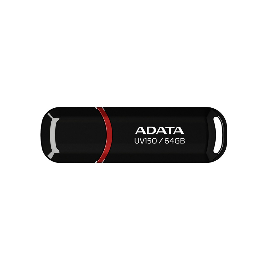 USB-накопитель ADATA AUV150-64G-RBK 64GB Черный фото 1