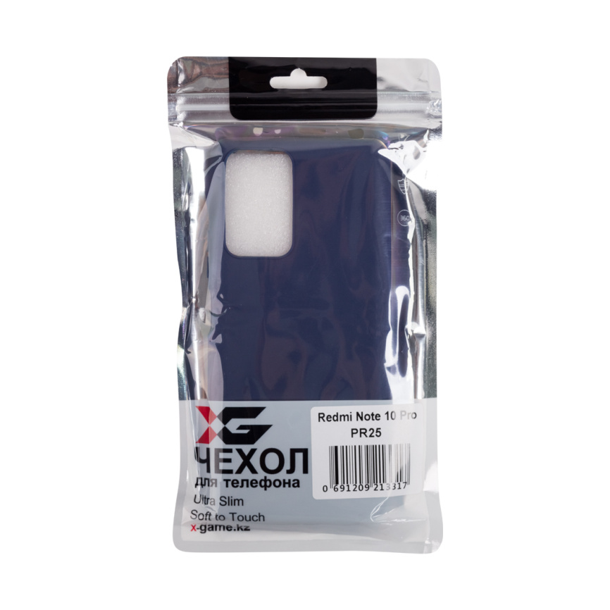 Чехол для телефона X-Game XG-PR25 для Redmi Note 10 Pro TPU Тёмно-синий фото 3