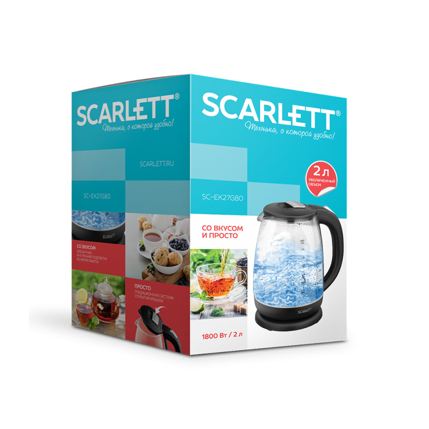 Электрический чайник Scarlett SC-EK27G80 фото 3