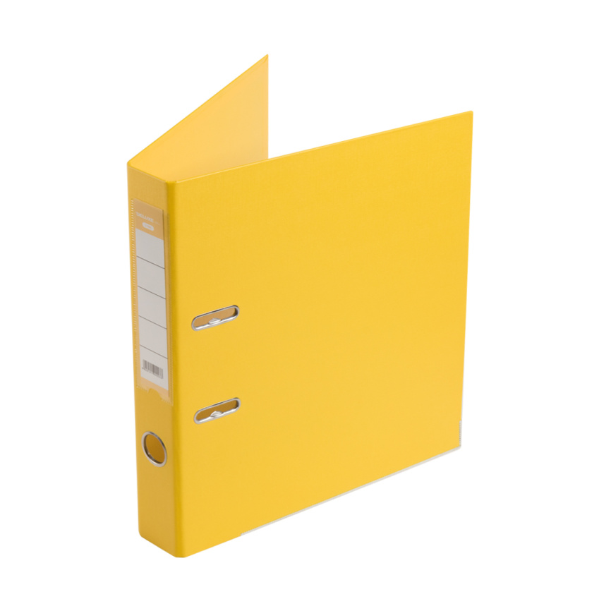 Папка-регистратор Deluxe с арочным механизмом, Office 2-YW5, А4, 50 мм, жёлтый фото 1