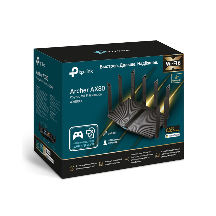 Маршрутизатор TP-Link Archer AX80 фото 3