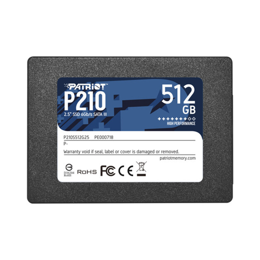 Твердотельный накопитель SSD Patriot P210 512GB SATA фото 1