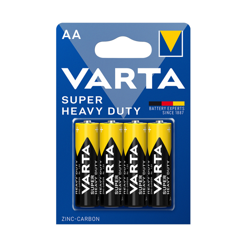 Батарейка VARTA Superlife Mignon 1.5V - R6P/AA 4 шт в блистере фото 1