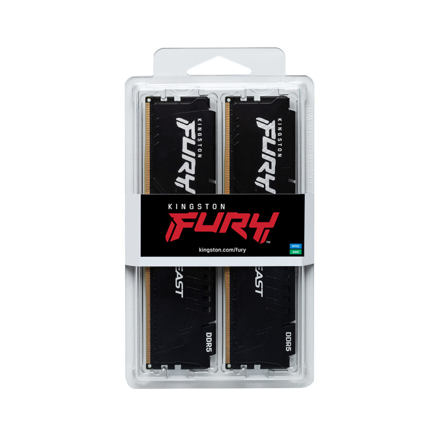 Комплект модулей памяти Kingston FURY Beast KF552C40BBK2-32 DDR5 32GB (Kit 2x16GB) 5200MHz фото 3
