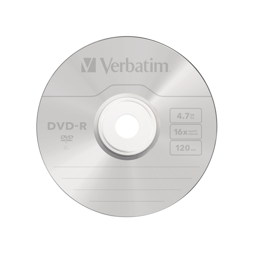 Диск DVD-R Verbatim (43548) 4.7GB 50штук Незаписанный фото 1