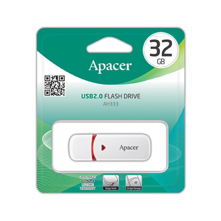 USB-накопитель Apacer AH333 32GB Белый фото 3