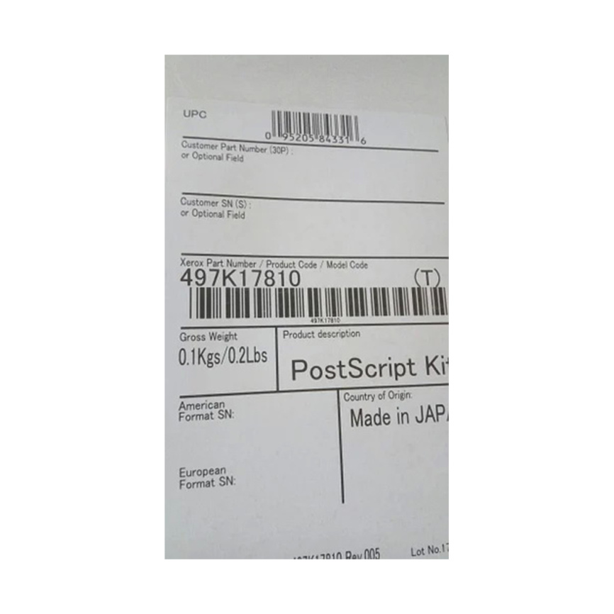 Печать PostScript Xerox 497K17810 фото 1