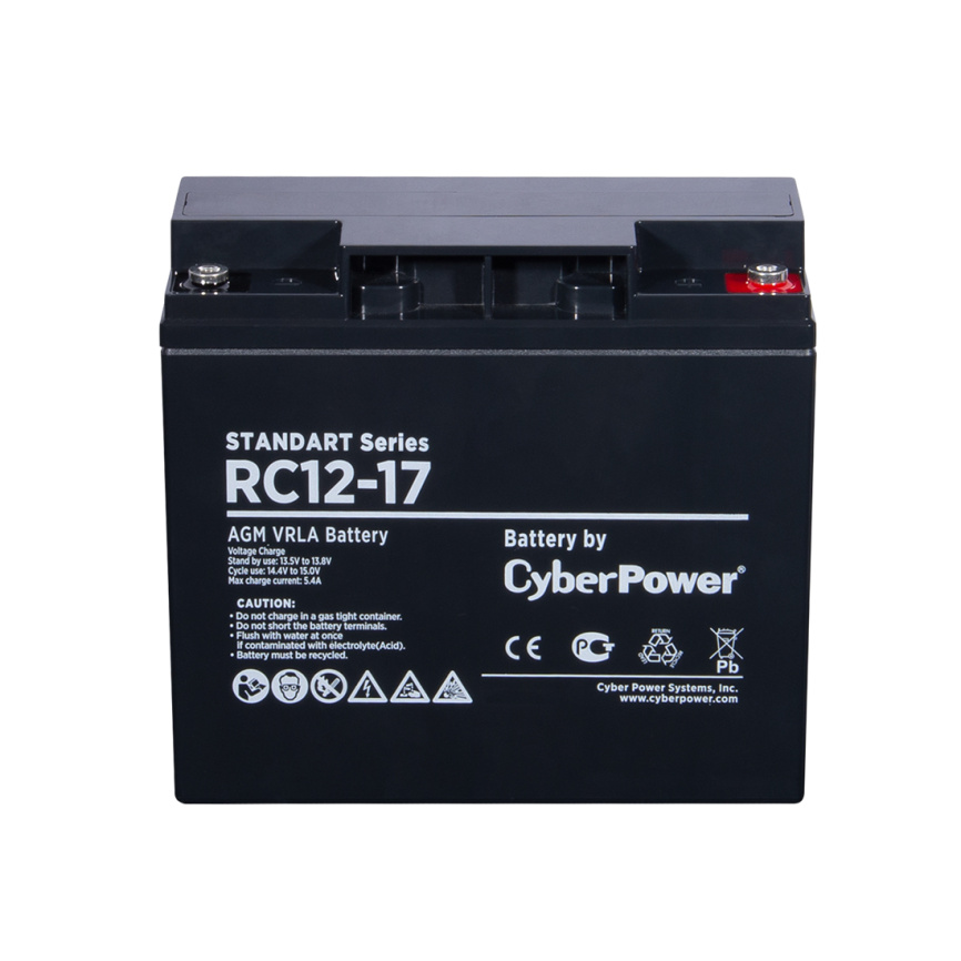 Аккумуляторная батарея CyberPower RC12-17 12В 17 Ач фото 2