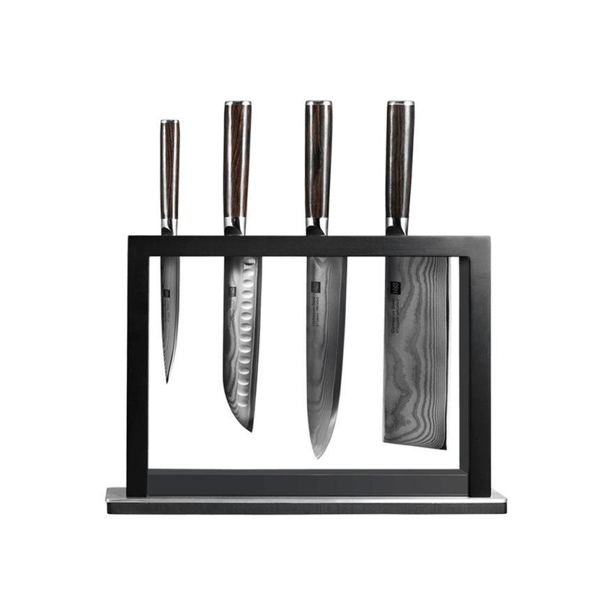Набор ножей из дамасской стали Huohou Damascus Knife Set фото 1