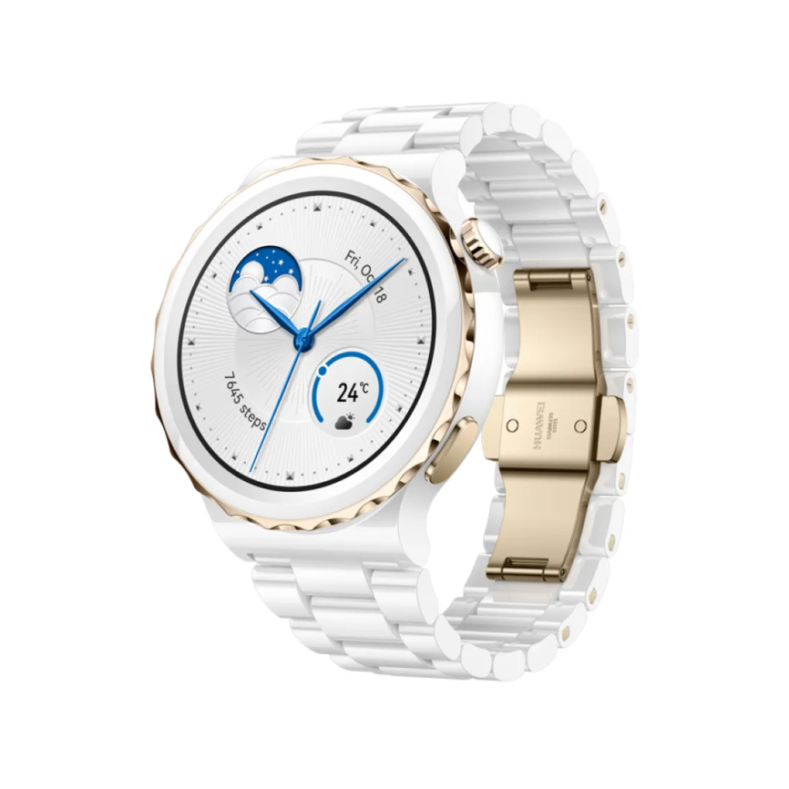 Смарт часы Huawei Watch GT 3 Pro FRG-B19 42mm White Ceramic Strap фото 1