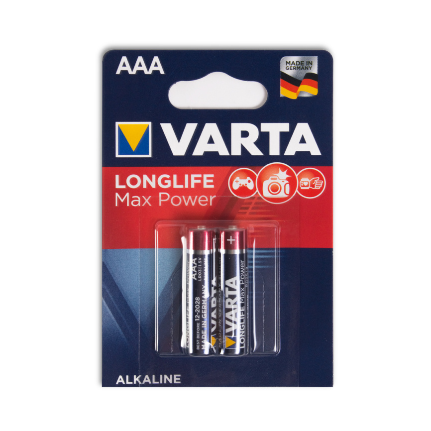 Батарейка VARTA Longlife Power Max Micro 1.5V - LR03/ AAA (2 шт) фото 2