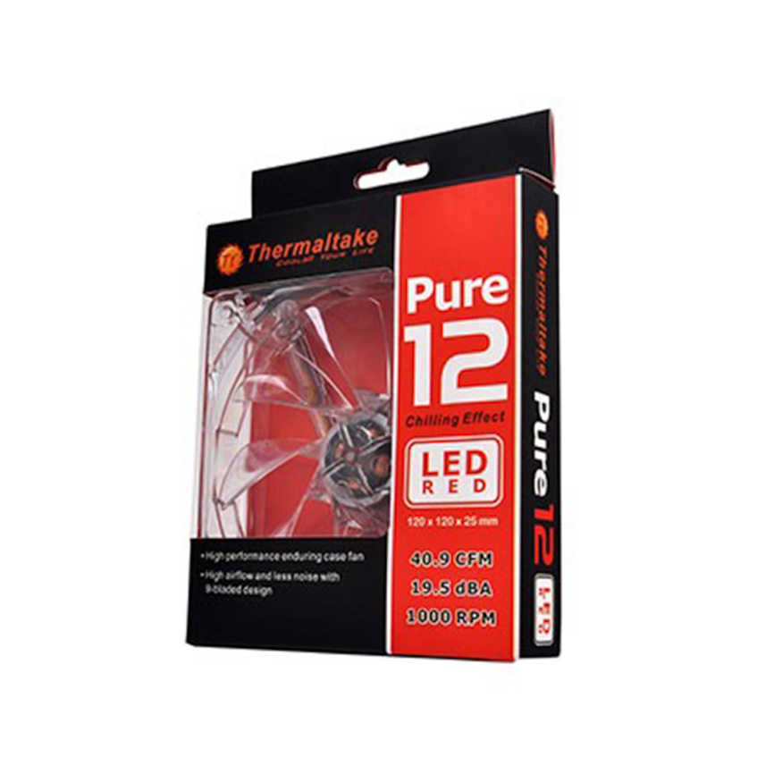 Кулер для компьютерного корпуса Thermaltake Pure 12 LED DC Fan Red фото 3