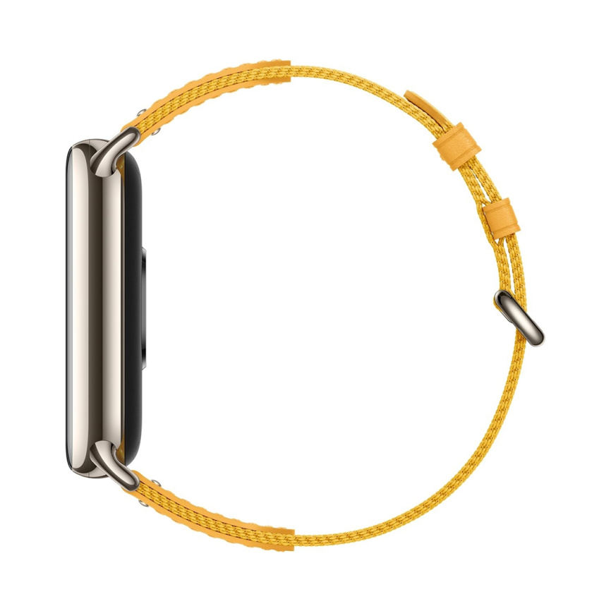 Сменный плетёный браслет для Xiaomi Smart Band 8 Yellow фото 3