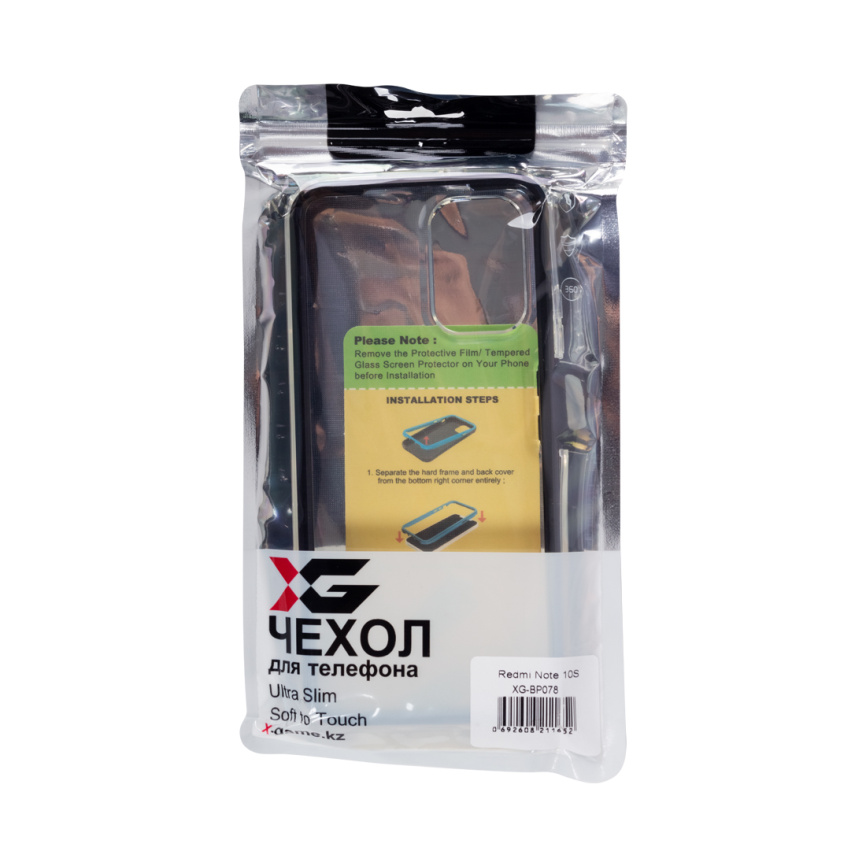 Чехол для телефона X-Game XG-BP078 для Redmi Note 10S Чёрный бампер фото 3