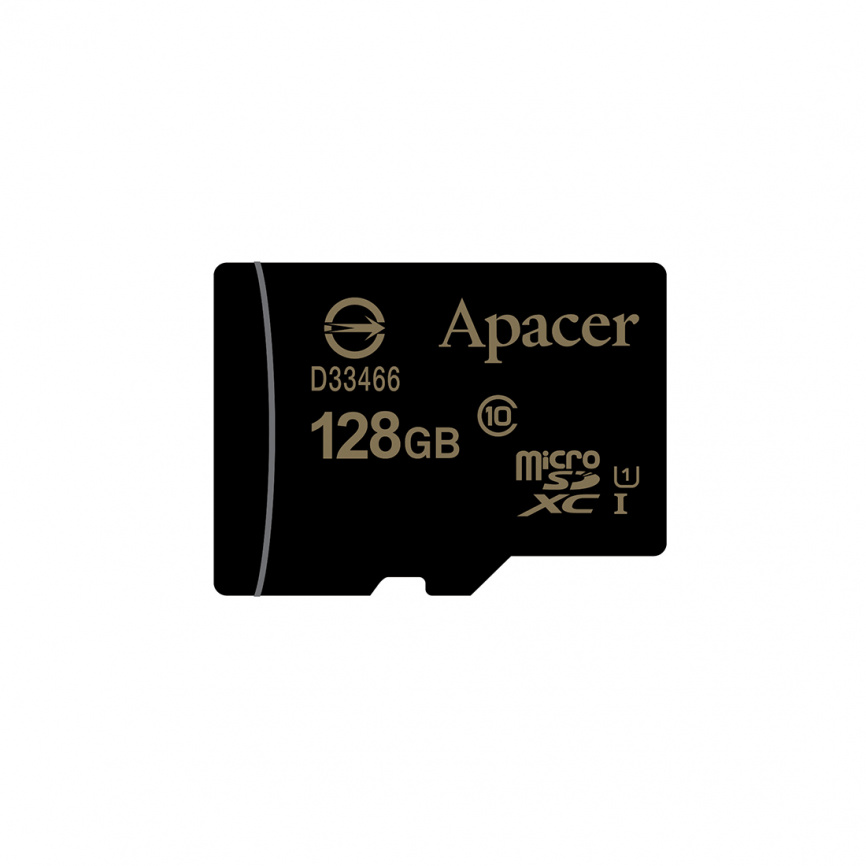 Карта памяти Apacer AP128GMCSX10U1-R 128GB + адаптер фото 1