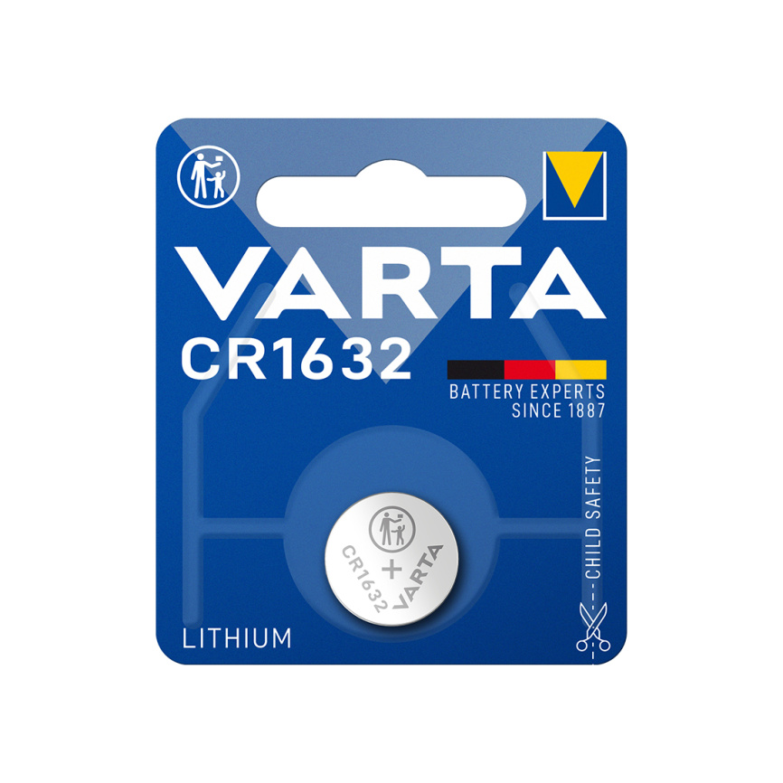 Батарейка VARTA Lithium CR1632 3V 1 шт. в блистере фото 1