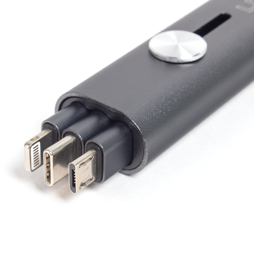 Интерфейсный кабель LDNIO 3 in 1 cable LC99 30cm Серый фото 2