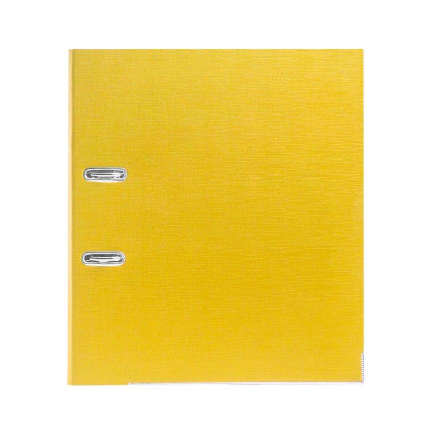 Папка-регистратор Deluxe с арочным механизмом, Office 2-YW5, А4, 50 мм, жёлтый фото 2