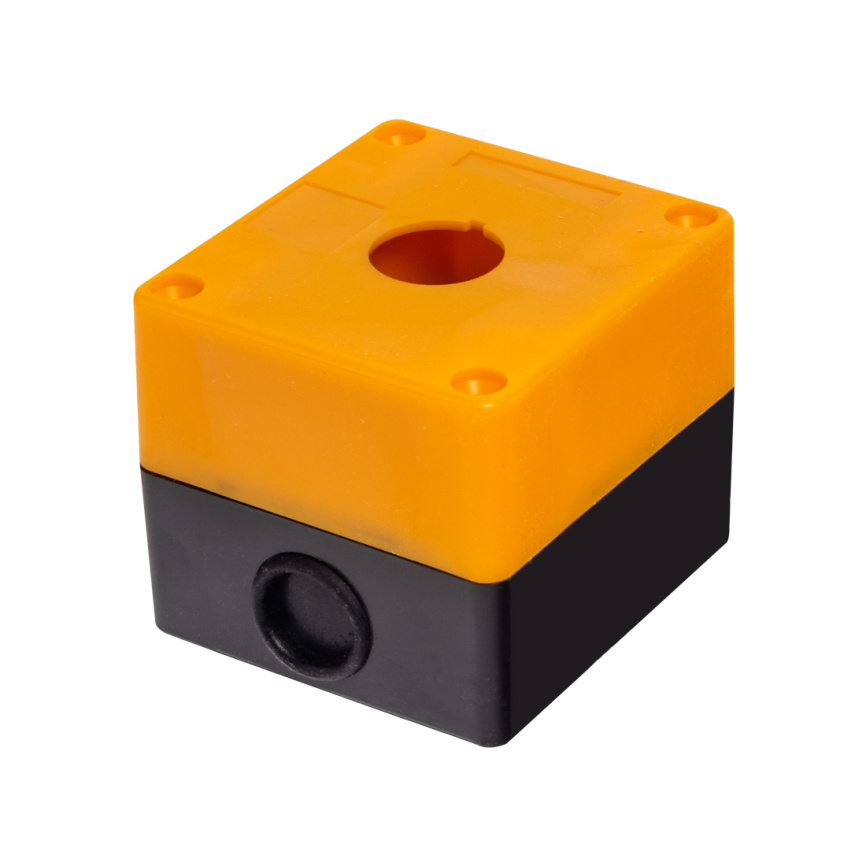Кожух (корпус) пластиковый для кнопок Deluxe HJ9-1 (жёлтый) фото 1
