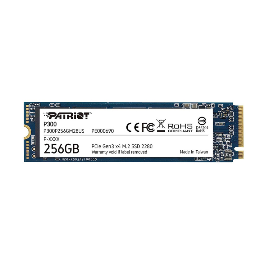 Твердотельный накопитель SSD Patriot P300 256GB M.2 NVMe PCIe 3.0x4 фото 2