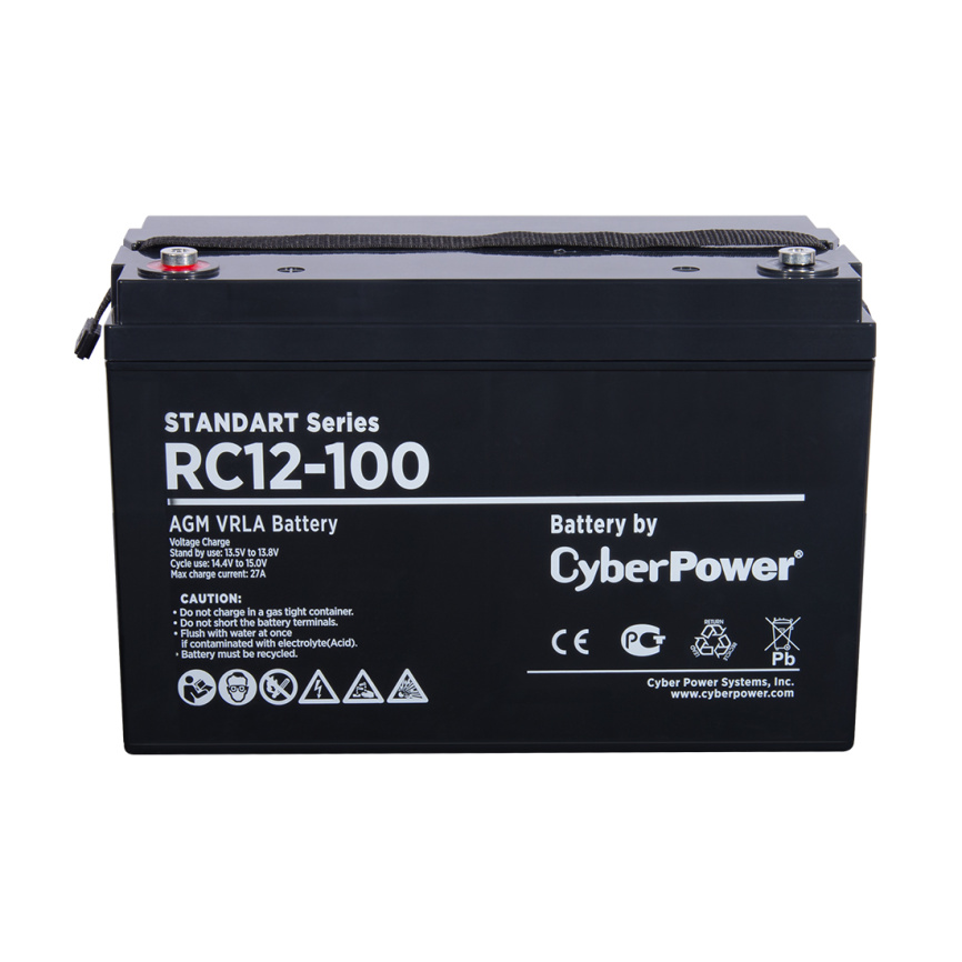 Аккумуляторная батарея CyberPower RC12-100 12В 100 Ач фото 2