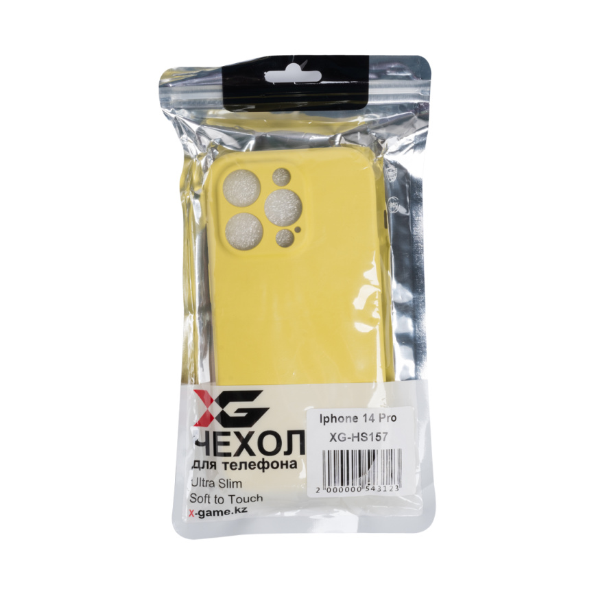 Чехол для телефона X-Game XG-HS157 для Iphone 14 Pro Силиконовый Желтый фото 3