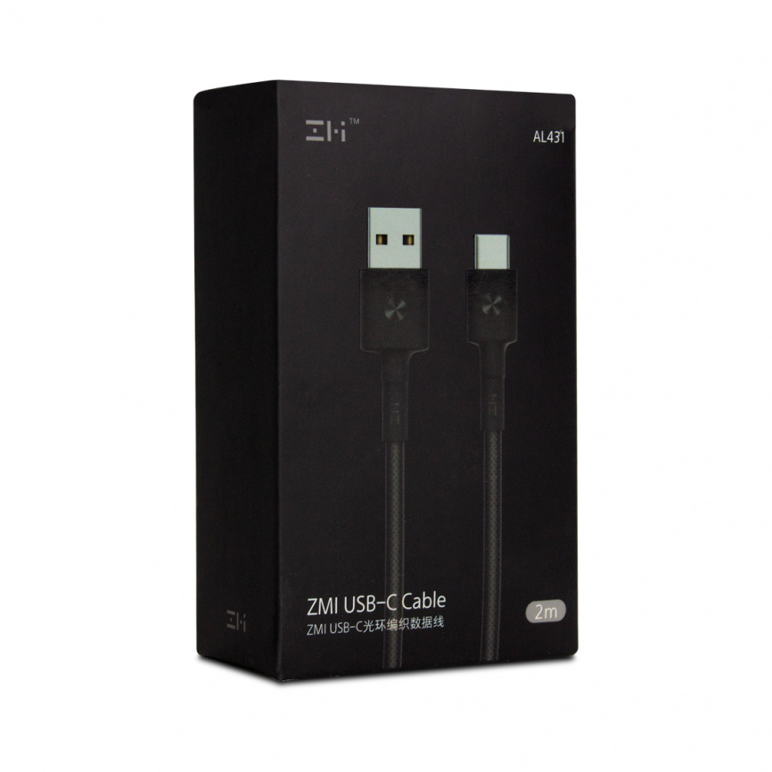 Интерфейсный кабель Xiaomi ZMI AL431 200cm Type-C Черный фото 3