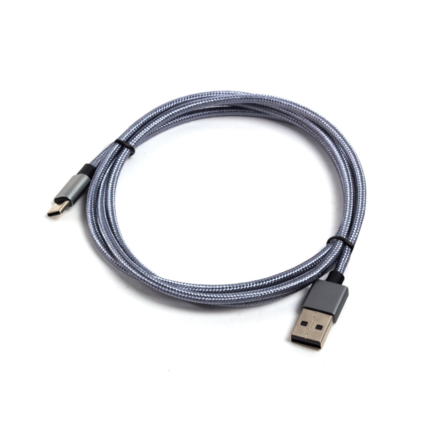 Переходник USB-USB Type C SVC USC-AL0120GR-P, Серый, Пол. пакет, 1.2 м фото 1
